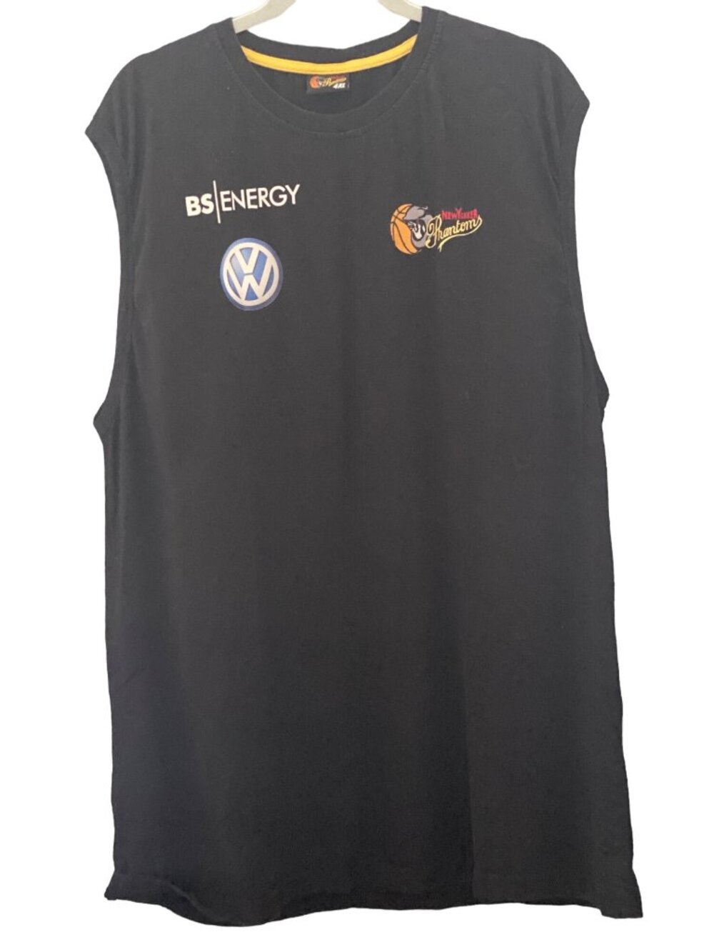 Basketball black Sleeveless Mens Phantoms New Yorker  BS Energy VW  T Shirt 4XL